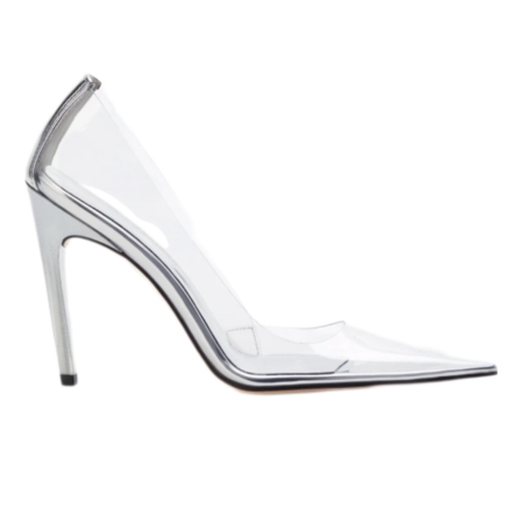 glass Good American 'cinder-f*cking-rella' clear vamp pumps - Picture 5 of 9